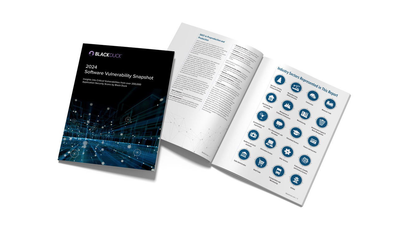 A graphic of the Synopsys 2023 Software Vulnerability Snapshot report